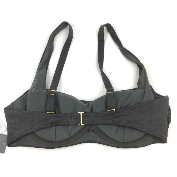 Athleta aqualuxe bra sized bikini top swim gray - Picture 5 of 7